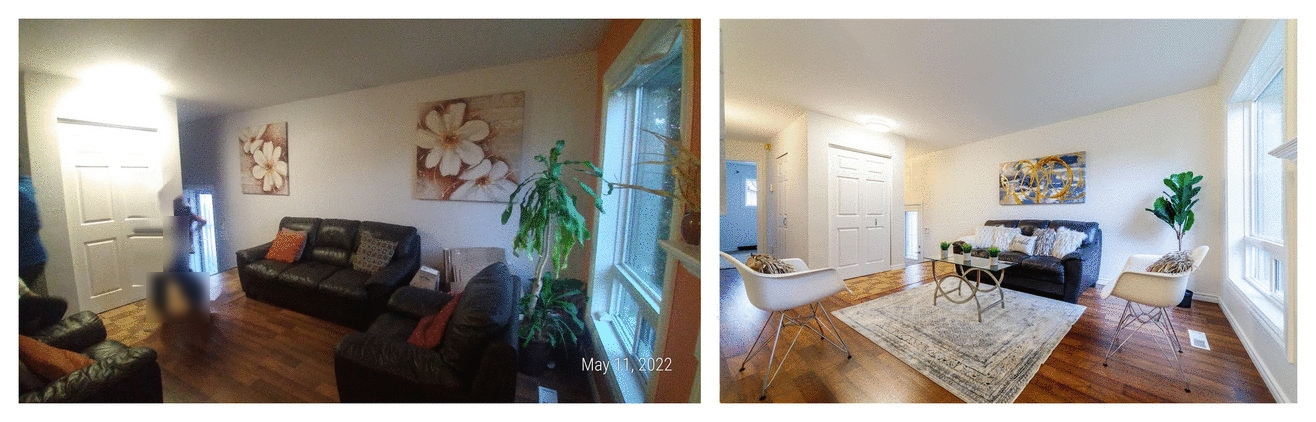 Winnipeg Home Staging Before and After